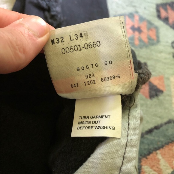 Vintage Distressed 501 Black Levis - Picture 8 of 9